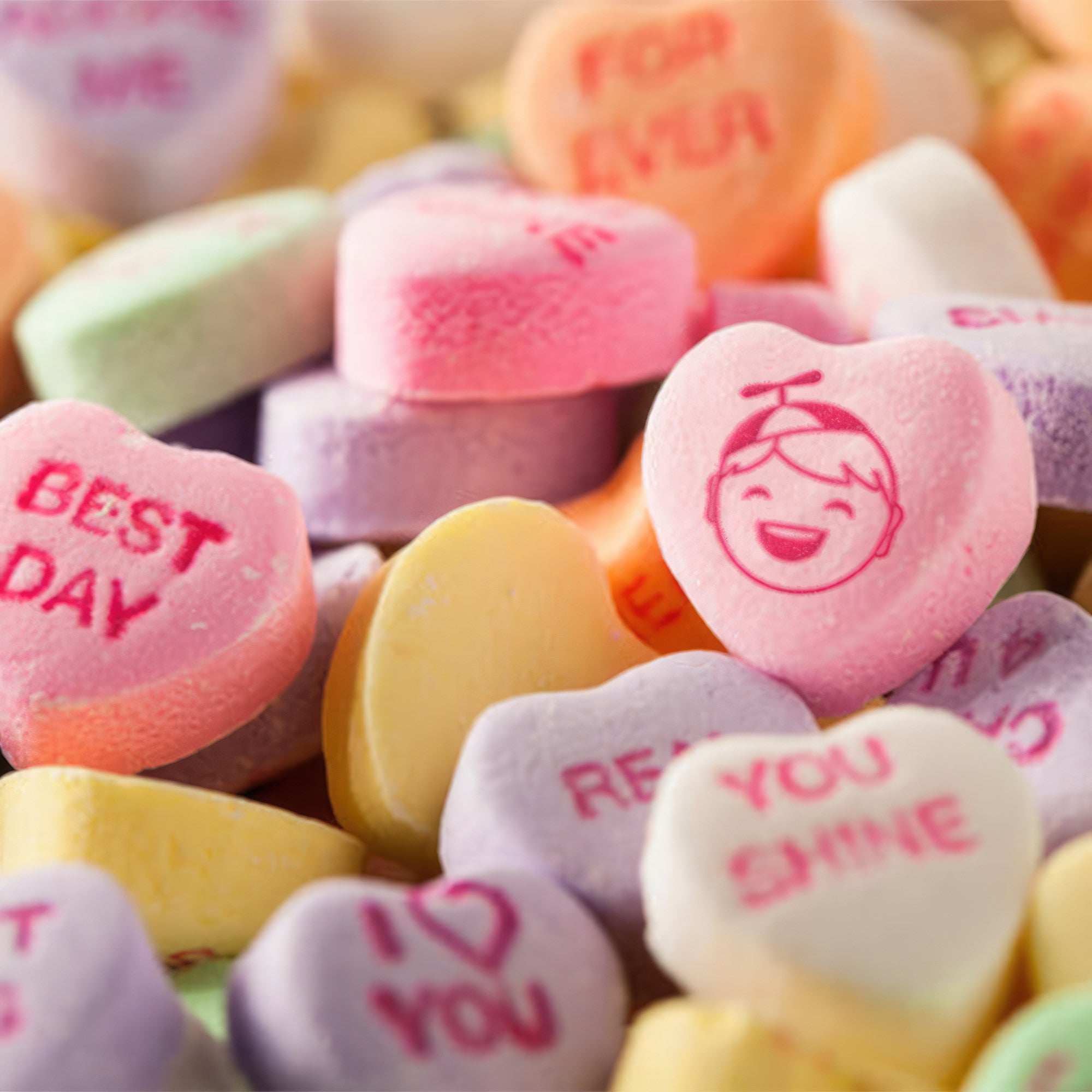 Necco Sweethearts Tiny Conversation Candy Hearts - Classic Flavors