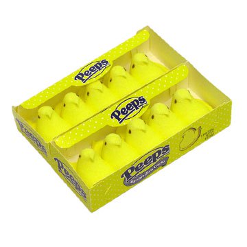 Peeps Plush Blue or Pink Bunny House Gift Set 1.5 oz.