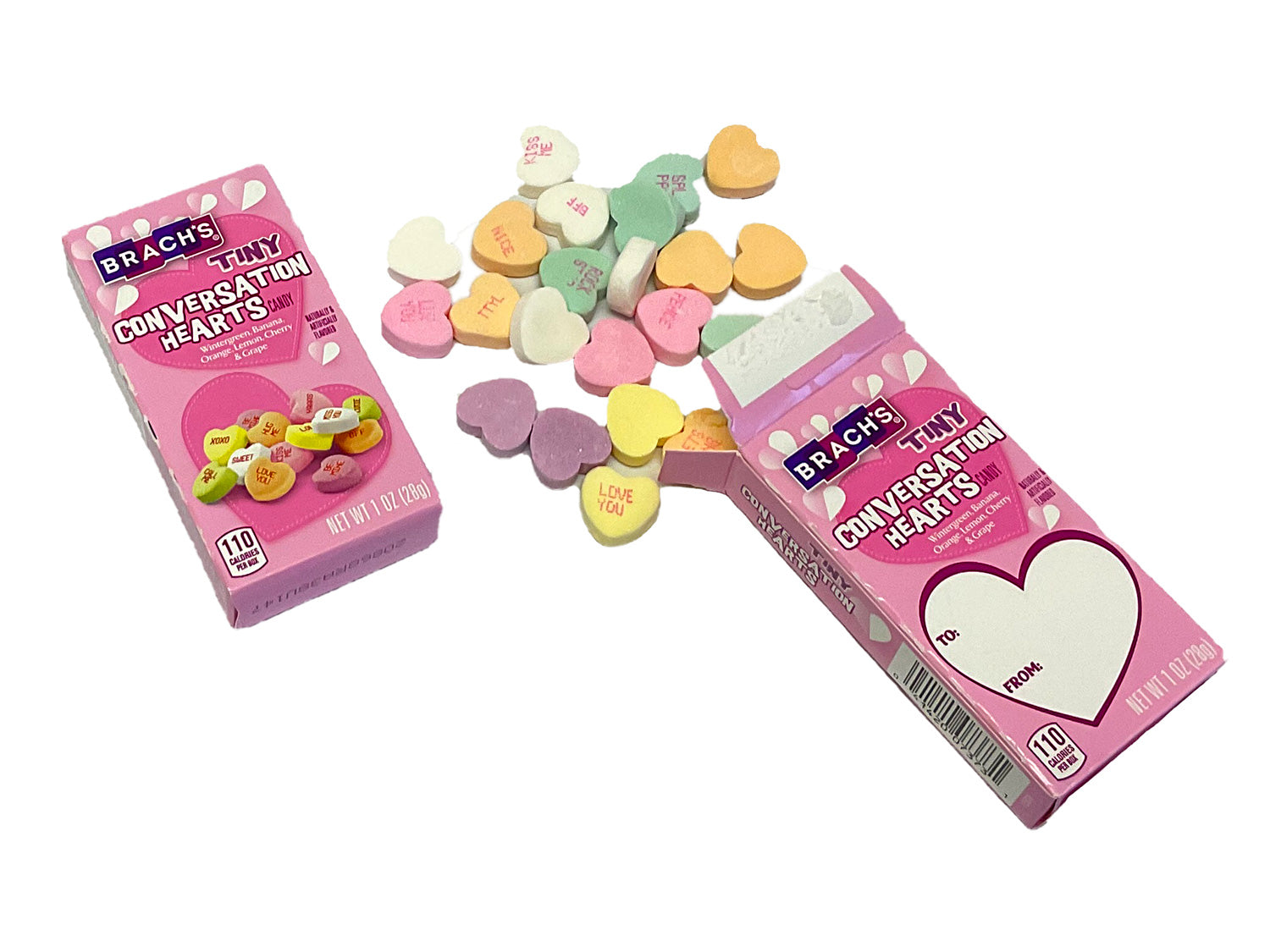 Brach's Tiny Conversation Hearts Candy Valentine's Day Box, 0.75oz