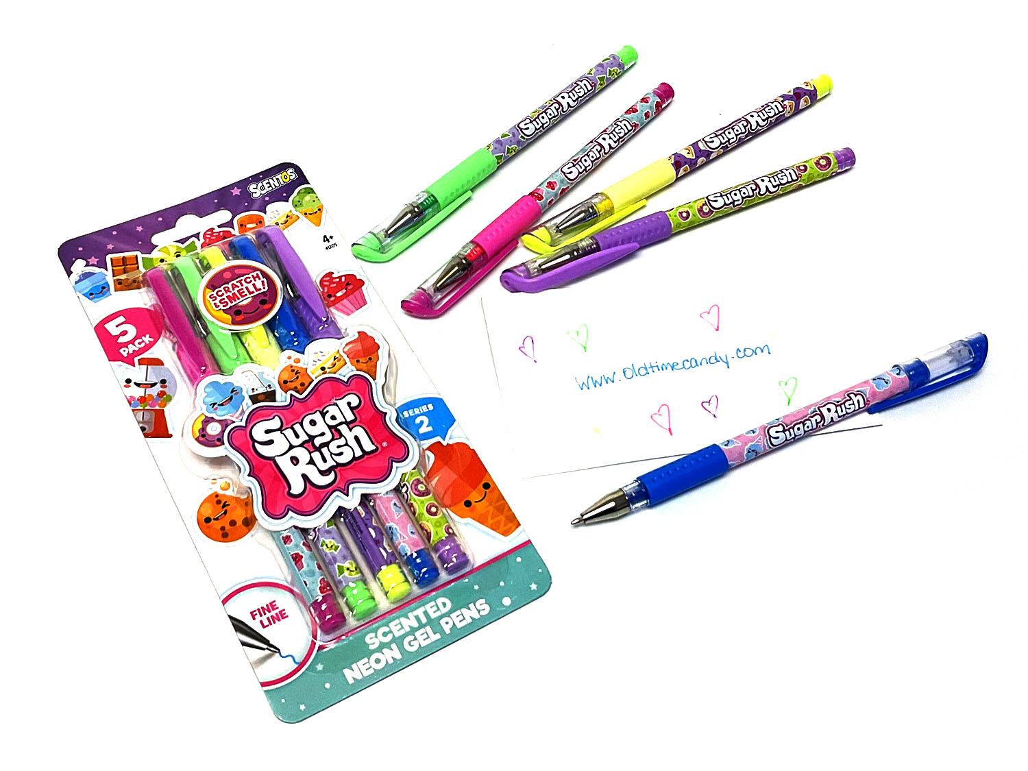 Girls Sugar Rush Candy Scented Gel Pens 