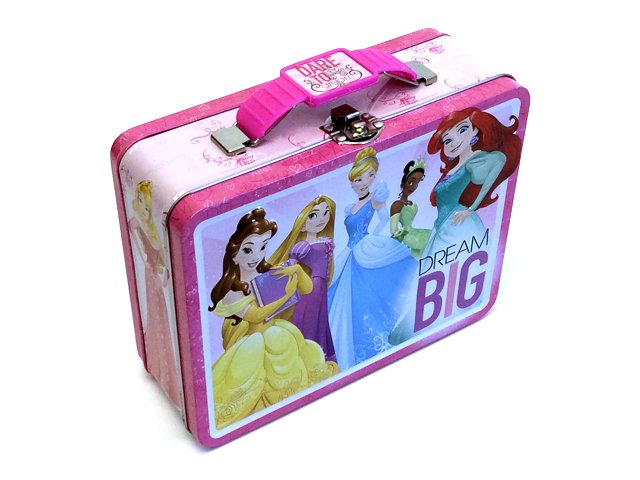 Disney Princess Princesses 7.5 collectible Tin Lunch Box Lunchbox-Brand  New!