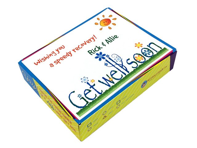 Sample Personalized Get Well Soon Box Top