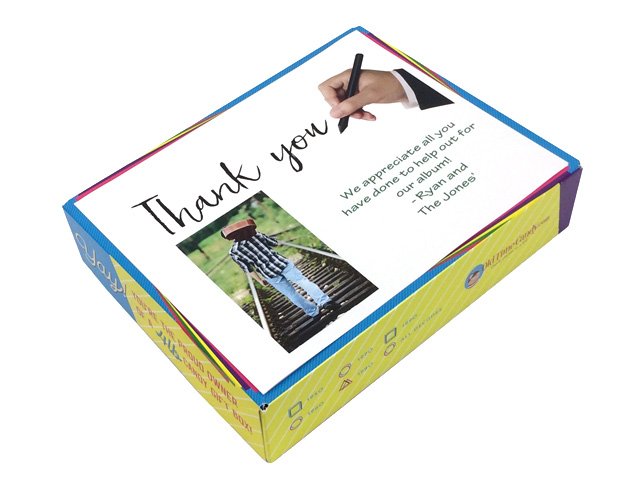 Sample Personalized Thank You Box Top