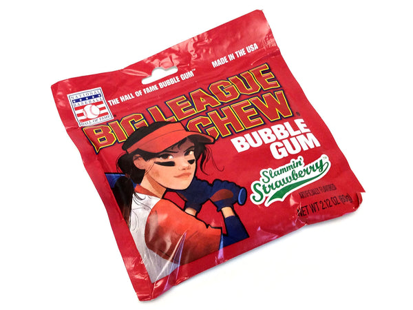 Big League Chew Original Bubble Gum - 12 count, 2.12 oz pouch