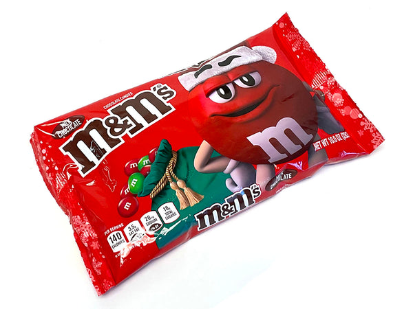 M&M's Holiday Peanut Milk Chocolate Christmas Candy - 10 oz Bag 